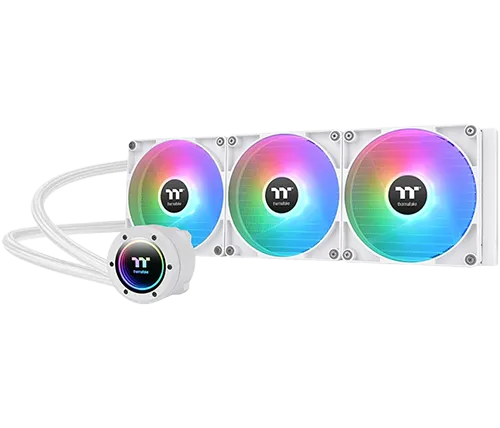 מציאון - קירור נוזלי למעבד Thermaltake TH420 V2 ARGB Snow Edition 420mm בצבע לבן - מוחדש