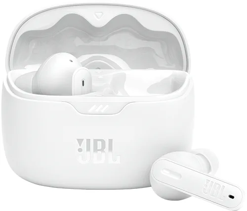 אוזניות אלחוטיות JBL Tune Beam TWS בצבע לבן