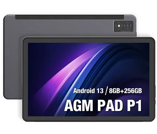טאבלט עמיד במים AGM Mobile AGM PAD P1 Wi-Fi + 4G LTE 8GB RAM 256GB 10.36 בצבע אפור כולל כיסוי, עמיד במים ואבק 