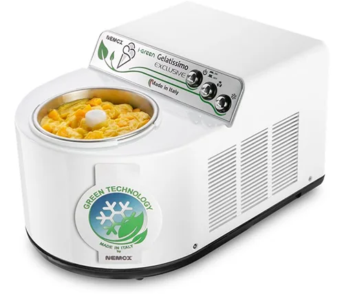 מכונה להכנת גלידה Nemox Gelatissimo Exclusive i-Green בצבע לבן – משלוח חינם