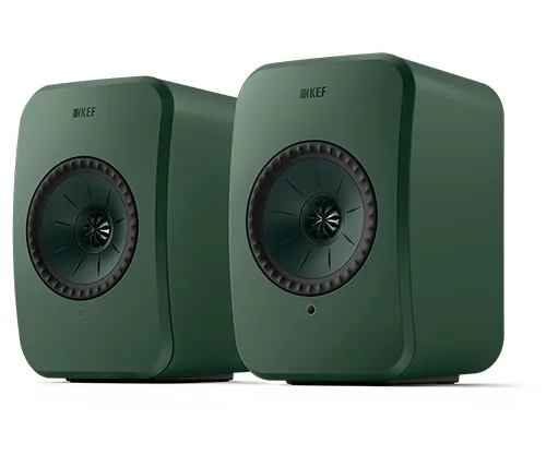 רמקולים מוגברים HiFi אלחוטיים KEF LSX II LT בצבע ירוק