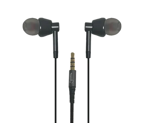 אוזניות חוטיות עם מיקרופון Tingwode T201 In Ear בצבע שחור
