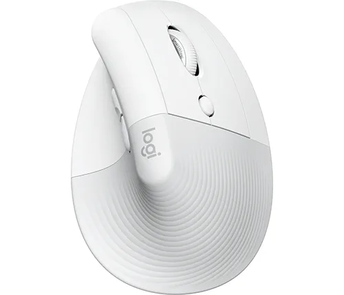 עכבר אלחוטי ארגונומי Logitech Lift Vertical Ergonomic Mouse Bluetooth בצבע לבן