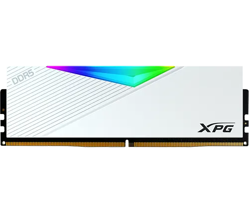 זכרון למחשב XPG LANCER RGB DDR5 5600MHz 16GB AX5U5600C3616G-CLARWH בצבע לבן