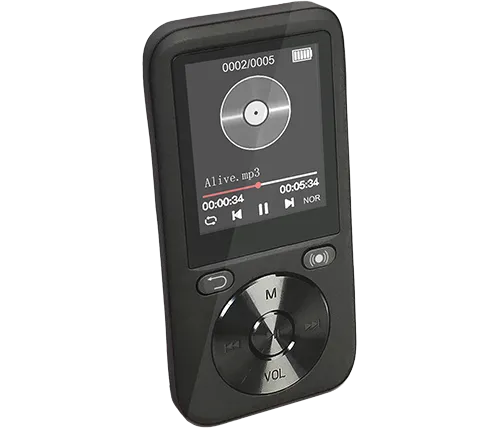 נגן MP3 בנפח 32GB עם רשמקול ותפריט בעברית בצבע שחור Ivory Sound IVS-S67BT