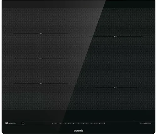 כיריים אינדוקציה 60 ס"מ Gorenje OmniFlex IQ IS645BG בגימור זכוכית שחורה