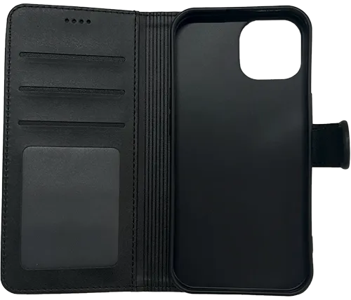 מגן לאייפון 15 בצבע שחור Ivory Mobile IVM-WLT-IPH-15