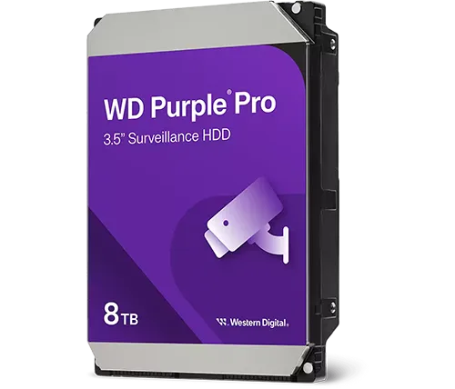 דיסק קשיח Western Digital WD Purple Pro Smart Video Hard Drive WD8002PURP 8TB