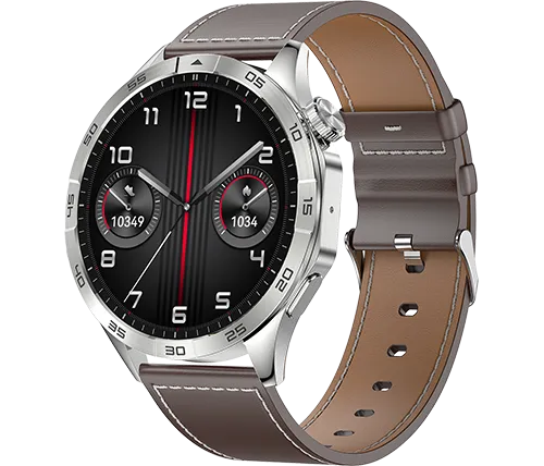 שעון חכם 46mm דגם HK4 מסך AMOLED כולל רצועה נוספת בצבע אפור Ivory Mobile