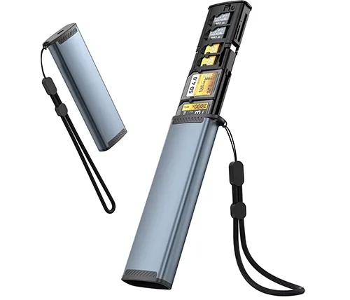 קורא כרטיסים ומאחסן כרטיסים USB-C מבית Ivory Peripherals