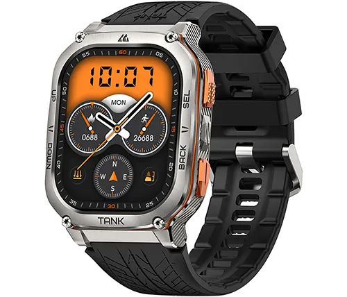 שעון חכם Kospet TANK M3 ULTRA בצבע כסוף