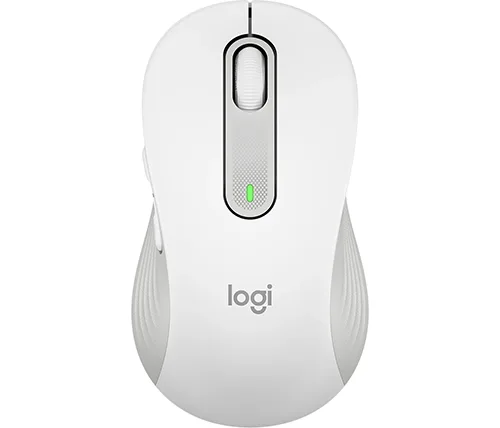 עכבר אלחוטי Logitech Signature M650 L Wireless Mouse בצבע Off White בגודל Large  
