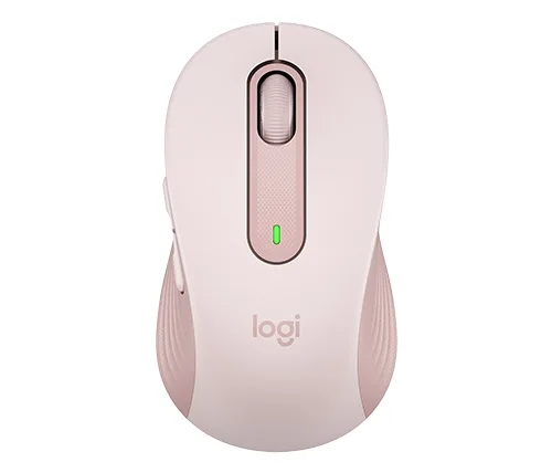 עכבר אלחוטי Logitech Signature M650 Wireless Mouse בצבע ורוד 