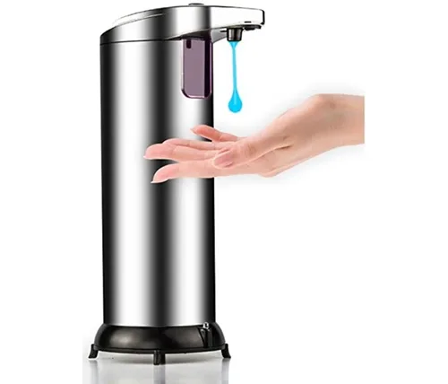 דיספנסר לסבון כלים / ידיים אוטומטי ללא מגע 250 מ"ל מנירוסטה Ivory Home DISPEN-S