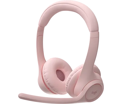 אוזניות אלחוטיות בלוטוס Logitech Zone 300 Bluetooth בצבע ורוד 