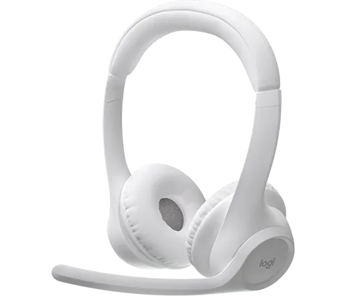 אוזניות אלחוטיות בלוטוס Logitech Zone 300 Bluetooth בצבע לבן 