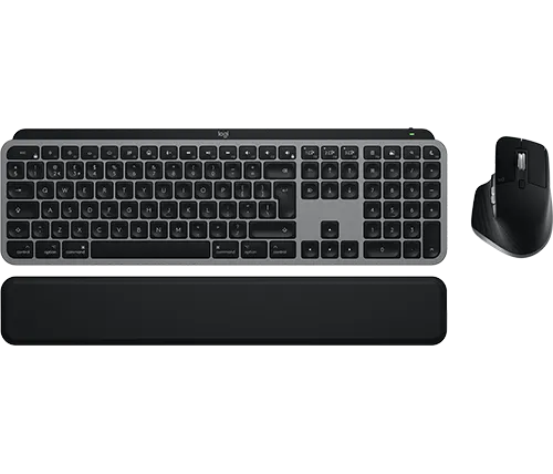 מקלדת ועכבר אלחוטי Logitech MX Keys S Combo For Mac בצבע Space Gray