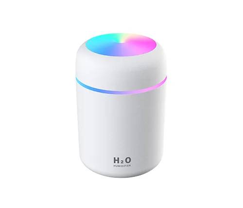 מכשיר אדים מפיץ ריח חשמלי קומפקטי בצבע לבן עם תאורה Ivory Home SM01-W 