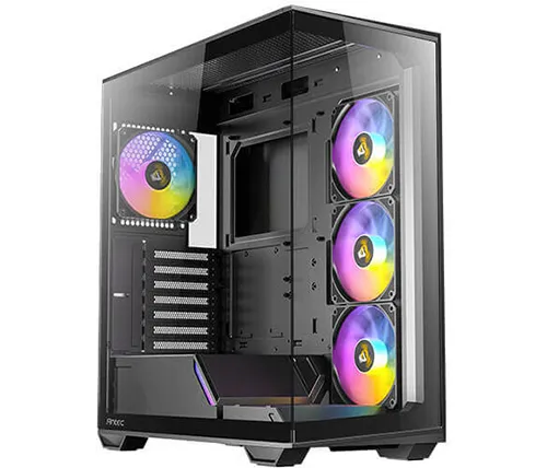 מארז מחשב Antec C3 Black ARGB בצבע שחור עם מאווררי ARGB
