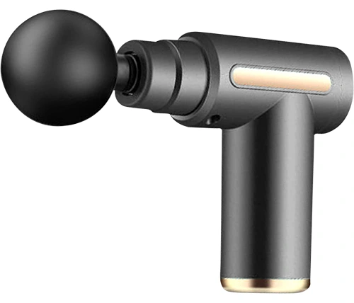 אקדח עיסוי מיני נטען עם 4 ראשי עיסוי בצבע אפור Ivory KS-720 