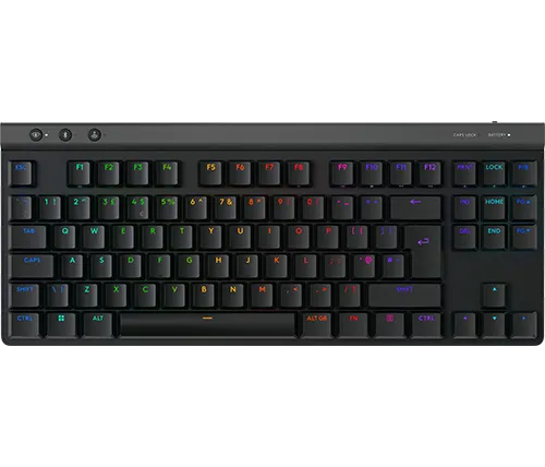 מקלדת גיימינג אלחוטית מכנית Logitech G515 Lightspeed TKL GL Tactile RGB עברית אנגלית - בצבע שחור