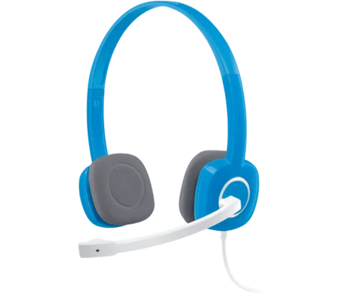 אוזניות Logitech H150 Stereo Headset עם מיקרופון בצבע כחול