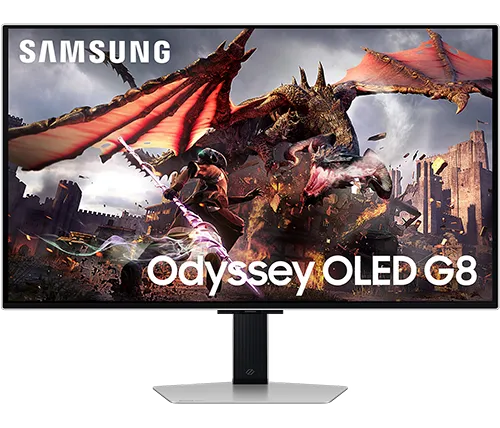 מסך גיימינג חכם 32 אינץ Samsung Odyssey OLED G8 4K UHD 240Hz Tizen