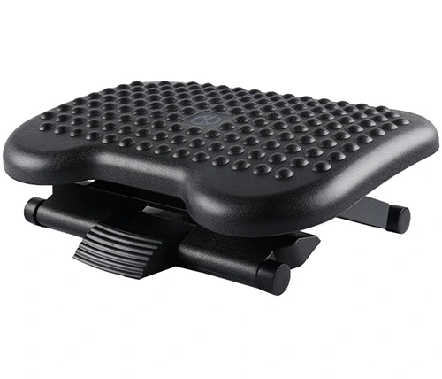 הדום רגליים מתכוונן עם 3 מצבי גובה - צבע שחור - Ivory Peripherals