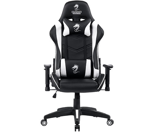 כיסא גיימינג דרגון Dragon Gaming Gear Olympus בצבע שחור ולבן - משלוח חינם