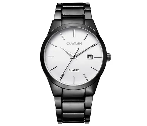 שעון יד אנלוגי לגבר 40 מ''מ Curren צבע שחור דגם CRN-M8106BLACK