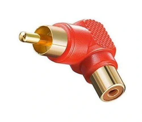 מתאם RCA זוויתי 90 מעלות מוזהב Arcnet 9220