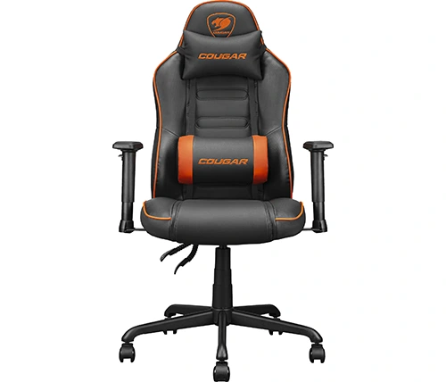 כיסא גיימינג Cougar Fusion S בצבע שחור וכתום – משלוח חינם