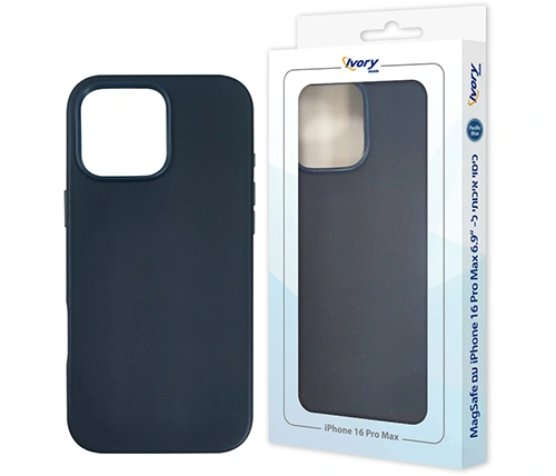 מגן לאייפון 16 פרו מקס בצבע כחול כהה Ivory Mobile תומך Mag-Safe