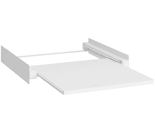 מדף חוצץ בין מכנות כביסה למייבש - ניתן לשליפה כ- משטח קיפול כביסה - Ivory Home BR01-W