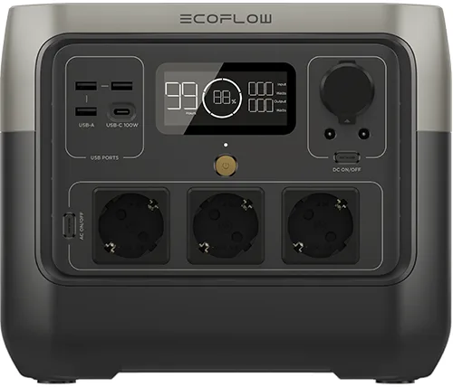 תחנת כוח ניידת EcoFlow RIVER 2 Pro 1600W 0.768Kwh – משלוח חינם