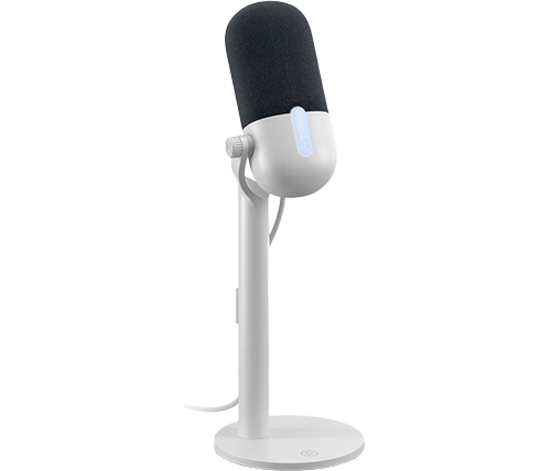 מיקרופון גיימינג שולחני למחשב Elgato Wave Neo בצבע לבן