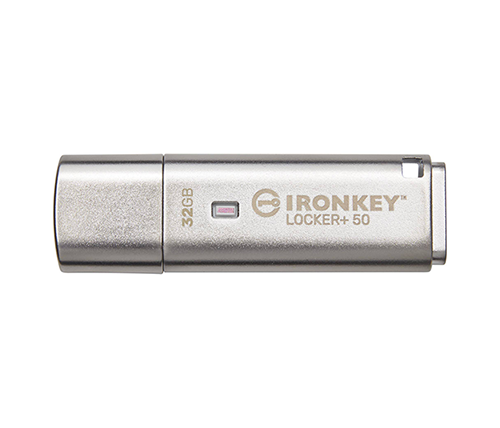 זכרון נייד מוצפן עם סיסמה Kingston IronKey Locker+ 50 בנפח 32GB