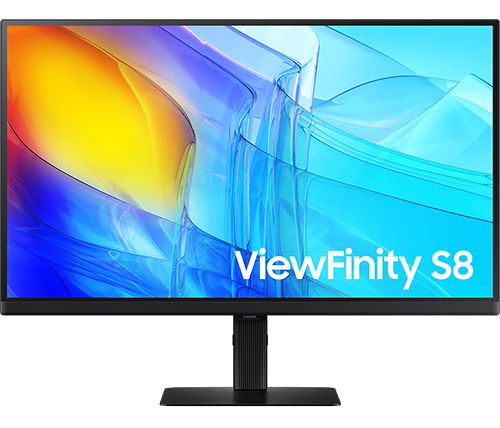 מסך מחשב 26.9 אינץ Samsung ViewFinity S8 S27D800EAU 4K UHD IPS HDR10 בצבע שחור