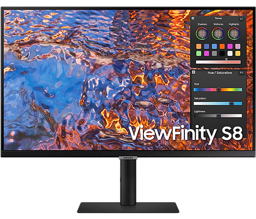 מסך מחשב מקצועי Samsung ViewFinity S27B800PXM 4K UHD IPS DisplayHDR 600 USB-C 90W