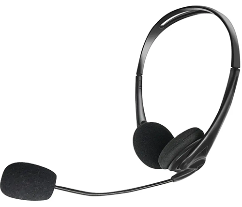 אוזניות עם מיקרופון Mizuki Stereo Headset IV-USB01 USB בצבע שחור