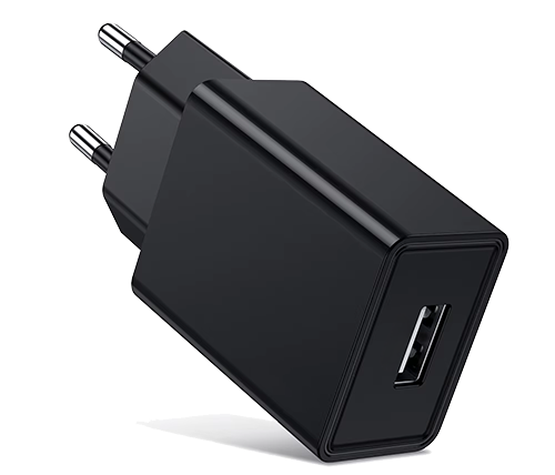 מטען קיר לסמארטפון ולטאבלט עד 10W עם חיבור USB-A - ללא כבל