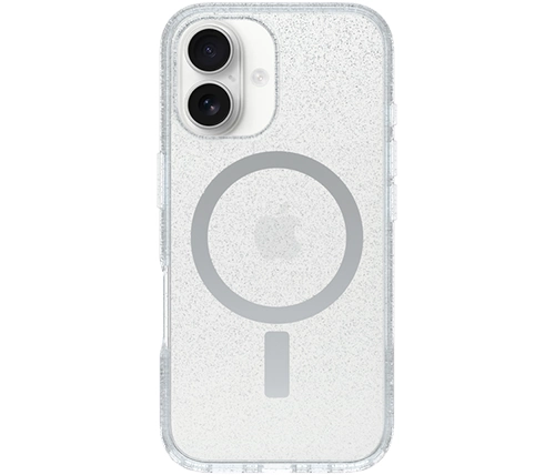מגן לאייפון 16 Otterbox Symmetry Clear for MagSafe בצבע שקוף נצנצים