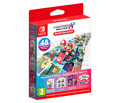 הרחבת משחק מריו קארט 8 דה-לוקס – כרטיס מסלול מאיץ Mario Kart 8 Deluxe Booster Course Pass Set Nintendo Switch