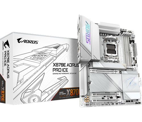 לוח אם Gigabyte X870E AORUS PRO ICE WIFI7 ATX AM5 AMD