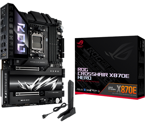לוח אם ASUS ROG Crosshair X870E HERO WIFI7 ATX AM5 AMD