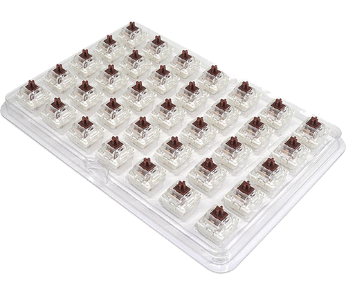 סוויץ' למקלדת מכנית Gateron G Pro 3.0 Brown - חבילה של 35 יחידות