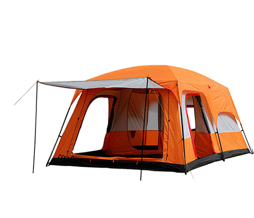 אוהל קמפינג משפחתי מתאים ל-4-6 אנשים BOXER TENT-L-ORG בצבע כתום ...