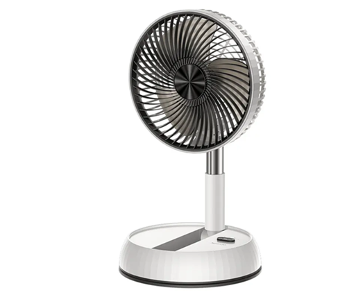 מאוורר שולחני/רצפתי טלסקופי נטען בגודל 8 אינץ' Yesido YESYF11 בצבע לבן
