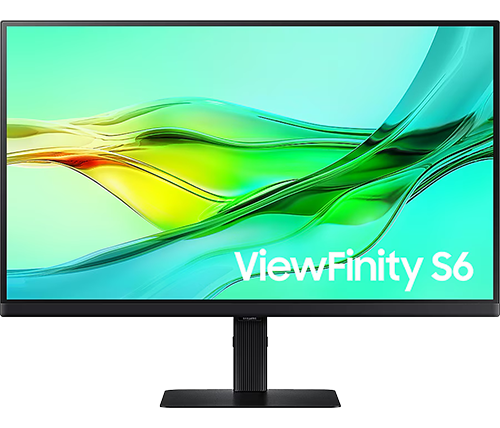 מסך מחשב 27 אינץ Samsung ViewFinity S6 S27D600UAU WQHD IPS USB-C 90W בצבע שחור