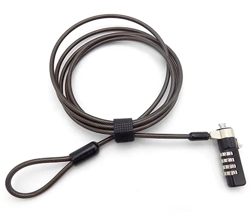 מנעול אבטחה קנסינגטון למחשב נייד ומסכים - כבל 2 מטר - Ivory Security CP001